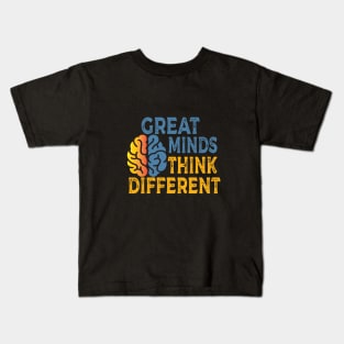 Great minds think different Kids T-Shirt